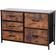 Home Treats Modern Wooden Chest of Drawer 90x58.5cm