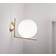 Flos IC Lights C/W2 Ceiling Brass Vægarmatur