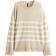 H&M Fine Knit Jumper - Light Beige/Striped