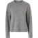 Gina Tricot Crew Neck Knitted Sweater - Lt Grey Melange