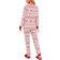 Shein Women's Christmas Pajama Set, Reindeer Fair Isle Print Long Sleeve Loungewear & Pants, Cozy Classic Fair Isle Fabric For Family Gathering, Holiday Photos