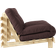 Karup Design Roots 140 Clear Wood Natural Pine/Brown Soffa 140cm 2-sits