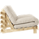 Karup Design Roots 140 Clear Wood Beige/Pine Sofa 140cm 2 personers