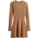 H&M Ladies Rib-knit Dress - Light Brown