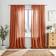 Dunelm Slot Top Voile Butterscotch 167x228cm