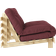 Karup Design Roots 140 Bordeaux Red/Raw/Beige Sofa 140cm Zweisitzer