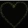 Sirius Liva Cluster Hearts Gold Julbelysning 2st