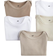 H&M Bodysuit 5-pack - White/Beige