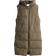 H&M Hood Puffer Vest - Dark Khaki Green