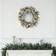 Homcom Pre-lit Christmas Wreath For Front Door With Led Lights Green Decoration