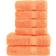 vidaXL Premium Solund Badehåndklæde Orange (140x70cm)