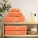 vidaXL Premium Solund Badehåndklæde Orange (140x70cm)