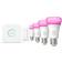 Philips Hue White And Color Ambiance Led Lamp 11W E27 Starter Set 4 Pack