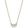 Pandora Sparkling Bow Necklace - Gold/Transparent