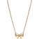 Pandora Sparkling Bow Necklace - Gold/Transparent