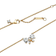 Pandora Sparkling Bow Necklace - Gold/Transparent