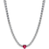 Pandora Halo Heart Choker - Silver/Red/Transparent