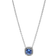 Pandora Sparkling Square Halo Pendant Necklace - Silver/Blue/Transparent