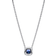 Pandora Sparkling Square Halo Pendant Necklace - Silver/Blue/Transparent