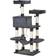 Pawhut 4-Level Plush Cat Tree Activity Center Scratching Posts