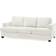 Wade Logan Belosic Beige Chenille Sofa 89" 3 Seater