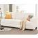 Wade Logan Belosic Beige Chenille Sofa 89" 3 Seater