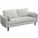 Yaheetech Fabric Upholstered Light Gray Sofa 431.8cm 2 Seater