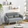 Yaheetech Loveseat Light Grey Sofa 295.9cm 2 Seater