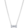 Pandora Sparkling Bow Necklace - Silver/Transparent