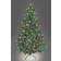 Shatchi Pre-Lit Artificial Green Christmas Tree 210cm