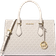 Michael Kors Sheila Medium Logo Satchel - Light Cream Multi