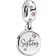 Pandora Forever Sisters Dangle Charm - Silver/Pink