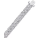 Macy's Heart Link Bracelet - Silver/Diamonds