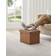 Songmics Folding Coffee Brown Storage Bench 41x31cm