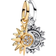 Pandora Splittable Sun & Moon Dangle Charm - Gold/Silver/Tranparent