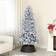 Homcom Flocked Artificial 700 Snow Frosted Tips Blue Christmas Tree 180cm