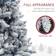 Homcom Snow Flocked Blue Christmas Tree 180cm