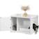 Pawhut Cat Litter Box with Partition & Magnetic Double Door