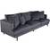 Venture Home Sofia Dark Grey Sofa 259cm 3-Sitzer