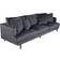 Venture Home Sofia Dark Grey Sofa 259cm 3 personers