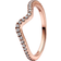 Pandora Sparkling Wave Ring - Rose Gold/Transparent