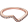 Pandora Sparkling Wave Ring - Rose Gold/Transparent