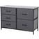 Home Treats Large Deep Matt Black Chest of Drawer 58.5x90cm