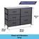 Home Treats Large Deep Matt Black Chest of Drawer 58.5x90cm