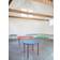 Hay Two-Colour Ochre/Blue Dining Table 105cm