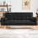 Yaheetech Clic Clac Black Sofa 185cm 2 Seater