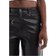 Stradivarius Wide Leg Faux Leather Trouser - Black