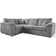 Furnishings For Less UK Delta Large Long Narrow Grey Sofa 330cm 5 Seater