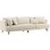 Sky Furniture Sofia Beige Soffa 260cm 3-sits