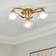 Dunelm Selana Semi Gold Ceiling Flush Light 42cm